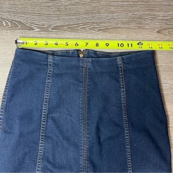 NWOT Free People Blue Mini Skirt - Picture 9 of 9